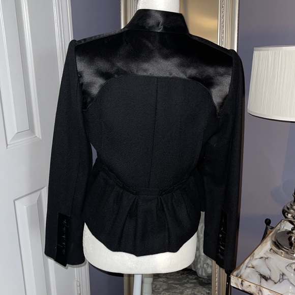 BGBGmaxazria black peplum military style jacket Medium - Picture 9 of 16